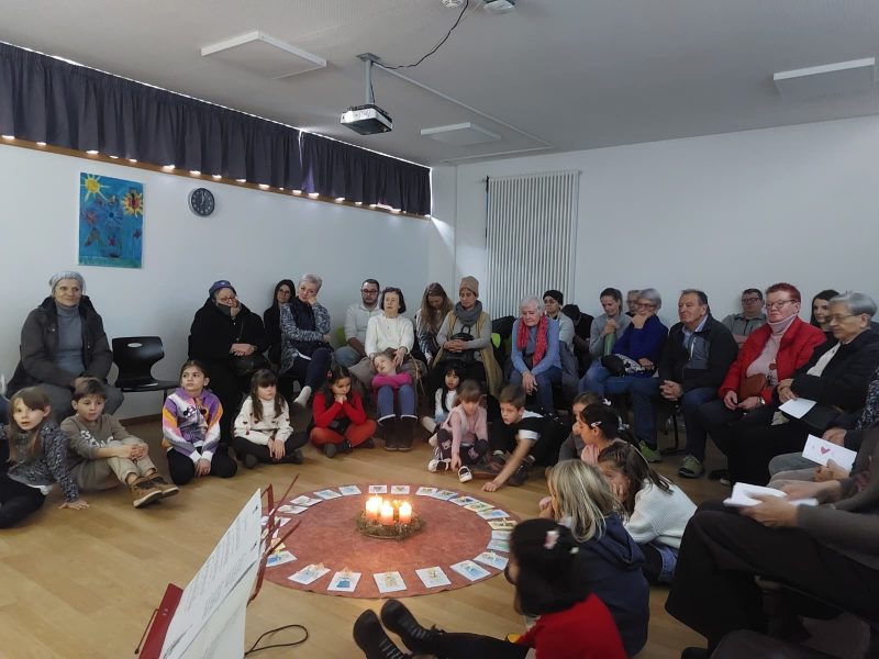 3A Weihnachtsfeier mit Oma und Opa