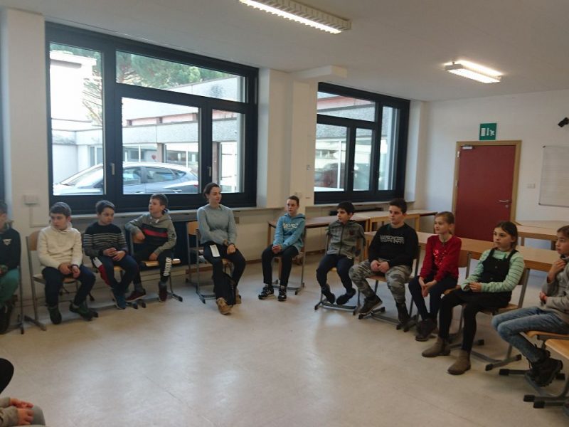 Welche Instrumente man an der Mittelschule erlernen kann, erfuhren die Besucher im Musikraum